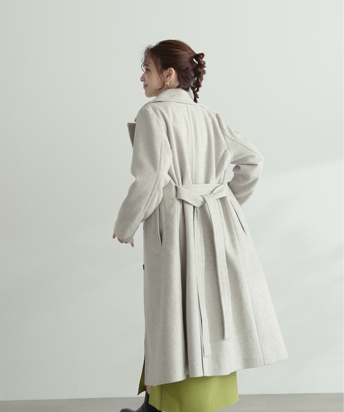 N.(N. Natural Beauty Basic)(エヌエヌナチュラルビューティーベーシック)の「【S Size Line】◆ナローチェスターコート(チェスターコート・レディース・モカ/クリーム・SMALL/MEDIUM)」の4枚目の写真