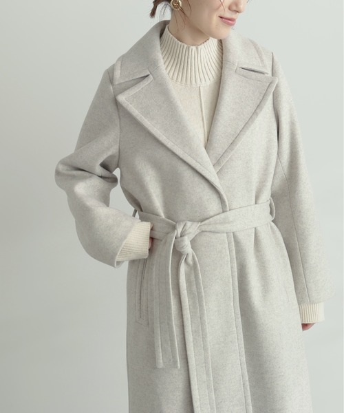 N.(N. Natural Beauty Basic)(エヌエヌナチュラルビューティーベーシック)の「【S Size Line】◆ナローチェスターコート(チェスターコート・レディース・モカ/クリーム・SMALL/MEDIUM)」の6枚目の写真