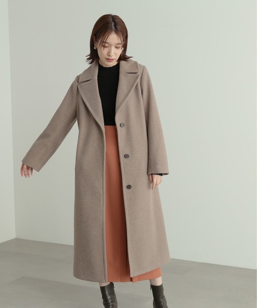 N.(N. Natural Beauty Basic)(エヌエヌナチュラルビューティーベーシック)の「【S Size Line】◆ナローチェスターコート(チェスターコート・レディース・モカ/クリーム・SMALL/MEDIUM)」の3枚目の写真