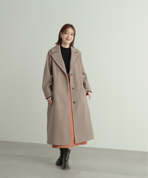 N.(N. Natural Beauty Basic)(エヌエヌナチュラルビューティーベーシック)の「【S Size Line】◆ナローチェスターコート(チェスターコート・レディース・モカ/クリーム・SMALL/MEDIUM)」の5枚目の写真