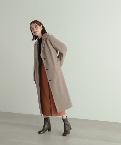 N.(N. Natural Beauty Basic)(エヌエヌナチュラルビューティーベーシック)の「【S Size Line】◆ナローチェスターコート(チェスターコート・レディース・モカ/クリーム・SMALL/MEDIUM)」の12枚目の写真