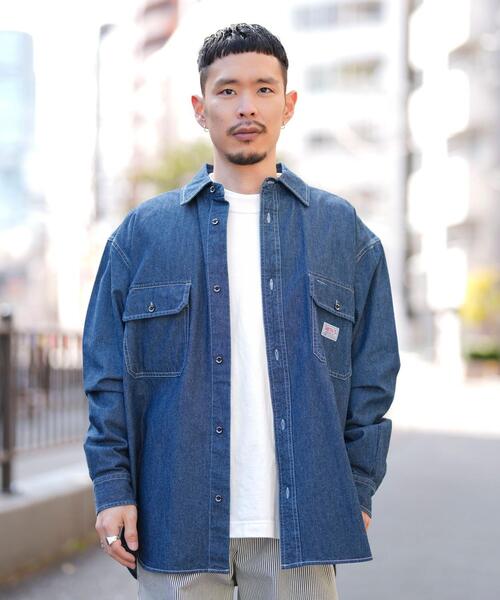 SMITH'S(スミス)の「SMITH'S(スミス)別注デニムワークシャツ(シャツ/ブラウス・メンズ・ネイビー・L/S/M/XL)」の14枚目の写真