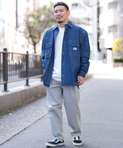 SMITH'S(スミス)の「SMITH'S(スミス)別注デニムワークシャツ(シャツ/ブラウス・メンズ・ネイビー・L/S/M/XL)」の15枚目の写真