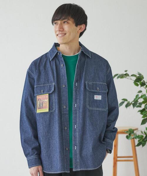 SMITH'S(スミス)の「SMITH'S(スミス)別注デニムワークシャツ(シャツ/ブラウス・メンズ・ネイビー・L/S/M/XL)」の17枚目の写真