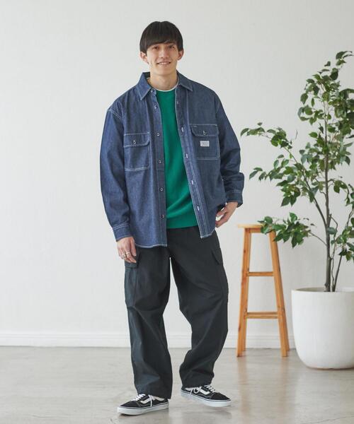 SMITH'S(スミス)の「SMITH'S(スミス)別注デニムワークシャツ(シャツ/ブラウス・メンズ・ネイビー・L/S/M/XL)」の3枚目の写真