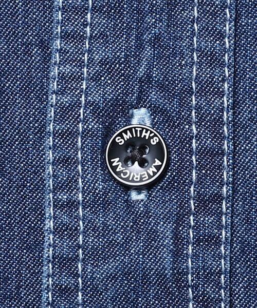 SMITH'S(スミス)の「SMITH'S(スミス)別注デニムワークシャツ(シャツ/ブラウス・メンズ・ネイビー・L/S/M/XL)」の12枚目の写真