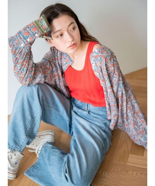 Ungrid（アングリッド）の「ランダムテレコタンクトップ（タンクトップ・レディース・チャコールグレー/ベージュ/オフホワイト/オレンジ/ミント・FREE）」の17枚目の写真