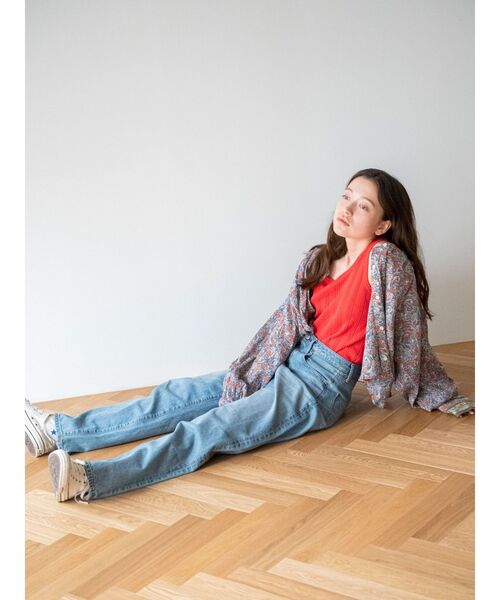 Ungrid（アングリッド）の「ランダムテレコタンクトップ（タンクトップ・レディース・チャコールグレー/ベージュ/オフホワイト/オレンジ/ミント・FREE）」の10枚目の写真