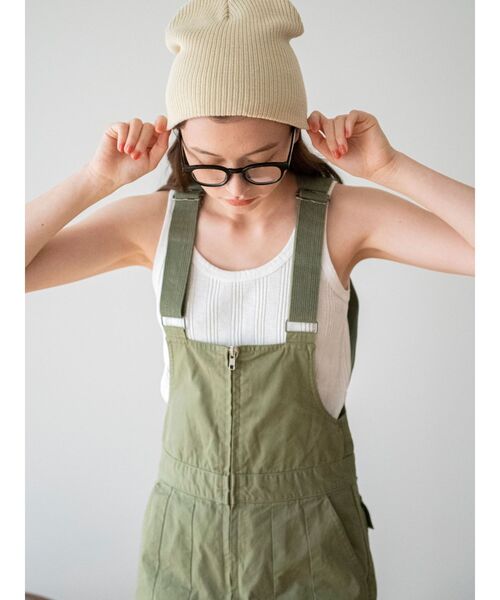 Ungrid（アングリッド）の「ランダムテレコタンクトップ（タンクトップ・レディース・チャコールグレー/ベージュ/オフホワイト/オレンジ/ミント・FREE）」の7枚目の写真