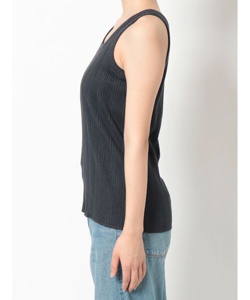 Ungrid（アングリッド）の「ランダムテレコタンクトップ（タンクトップ・レディース・チャコールグレー/ベージュ/オフホワイト/オレンジ/ミント・FREE）」の16枚目の写真