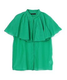 TOMORROWLAND collection | コットンシルク ラッフルカラーブラウス(シャツ/ブラウス)