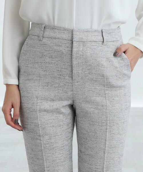 INDIVI（インディヴィ）の「◆【洗える／セレモニー】ツィードテーパードパンツ（その他パンツ・レディース・ブラック系3/ネイビー系3/ネイビー・36/38/40/19/03/13/15 /05）」の8枚目の写真