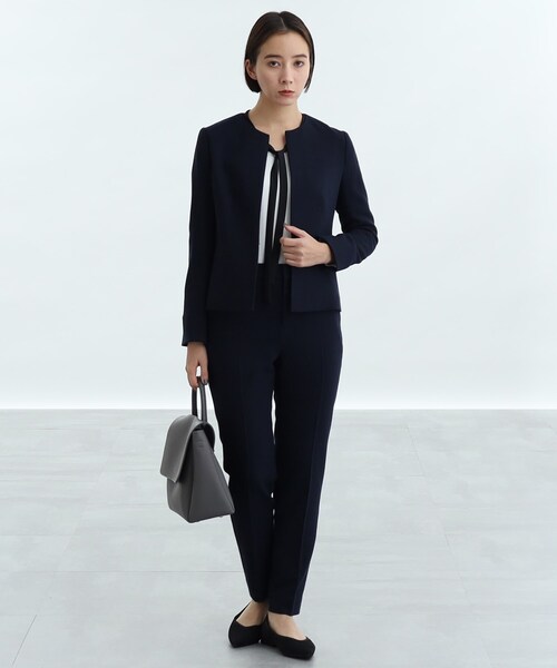 INDIVI（インディヴィ）の「◆【洗える／セレモニー】ツィードテーパードパンツ（その他パンツ・レディース・ブラック系3/ネイビー系3/ネイビー・36/38/40/19/03/13/15 /05）」の19枚目の写真