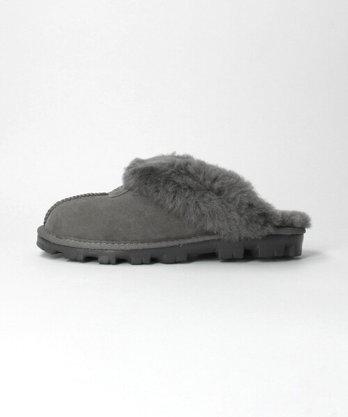 UGG(アグ)の「<UGG>COQUETTE ムートンスリッパ(モカシン/デッキシューズ・レディース・ダークグレー・7)」の4枚目の写真