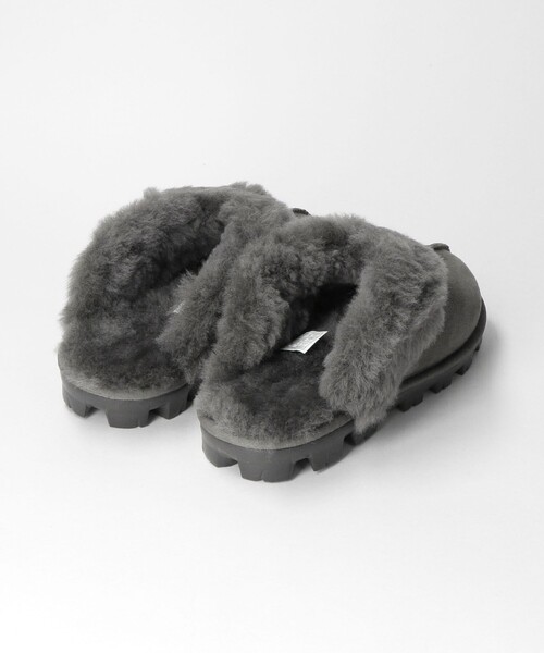 UGG(アグ)の「<UGG>COQUETTE ムートンスリッパ(モカシン/デッキシューズ・レディース・ダークグレー・7)」の6枚目の写真