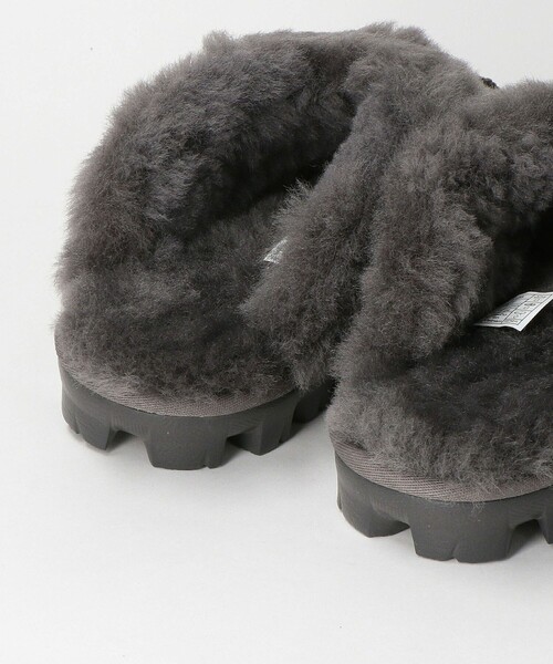 UGG(アグ)の「<UGG>COQUETTE ムートンスリッパ(モカシン/デッキシューズ・レディース・ダークグレー・7)」の8枚目の写真