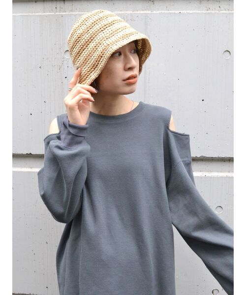 Ungrid（アングリッド）の「雑材ラインハット（ハット・レディース・ベージュ/ブラウン・FREE）」の10枚目の写真