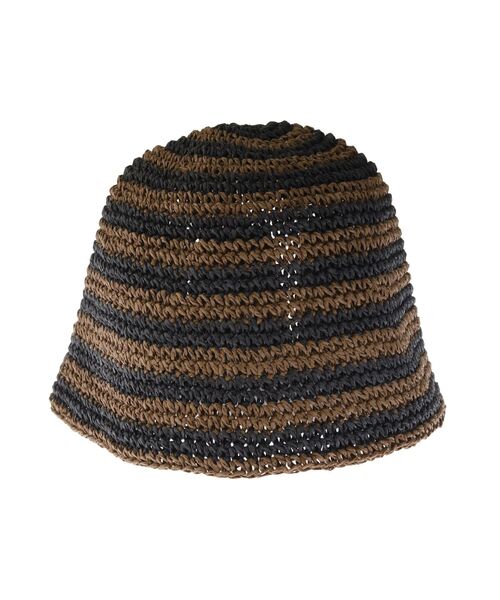 Ungrid（アングリッド）の「雑材ラインハット（ハット・レディース・ベージュ/ブラウン・FREE）」の4枚目の写真