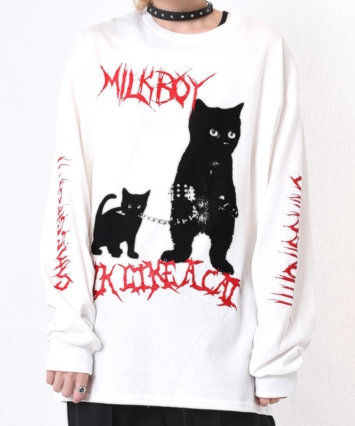 MILKBOY(ミルクボーイ)の「CAT WALK L.S. TEE(Tシャツ/カットソー・メンズ・B/C/A・FREE)」の8枚目の写真