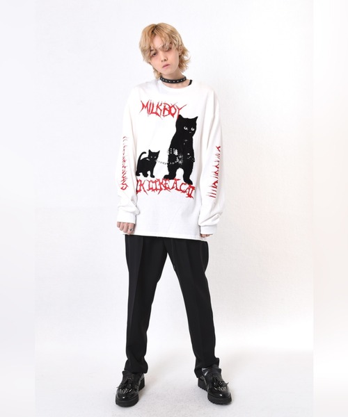 MILKBOY(ミルクボーイ)の「CAT WALK L.S. TEE(Tシャツ/カットソー・メンズ・B/C/A・FREE)」の7枚目の写真