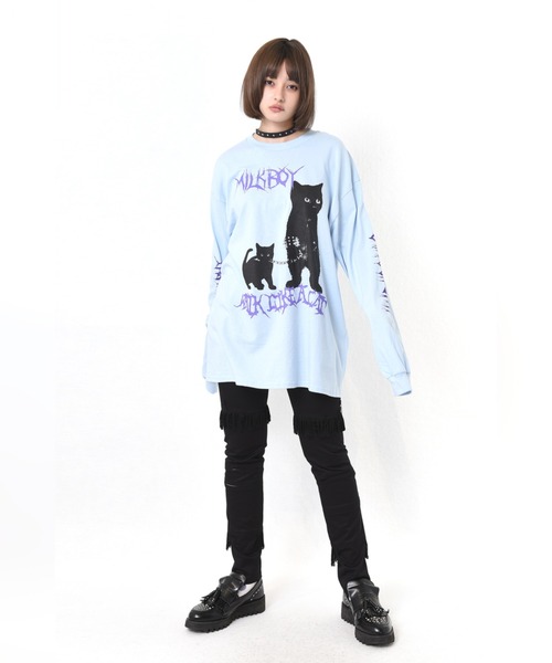 MILKBOY(ミルクボーイ)の「CAT WALK L.S. TEE(Tシャツ/カットソー・メンズ・B/C/A・FREE)」の12枚目の写真