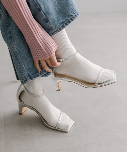 mystic（ミスティック）の「ストラップヒールサンダル（サンダル・レディース・ブラック/シルバー/ゴールド・36/37/38）」の6枚目の写真