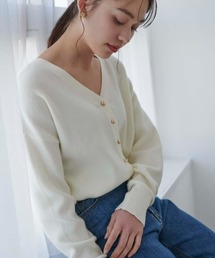Edit Sheen | 2wayゴールドボタンニット(ニット/セーター)