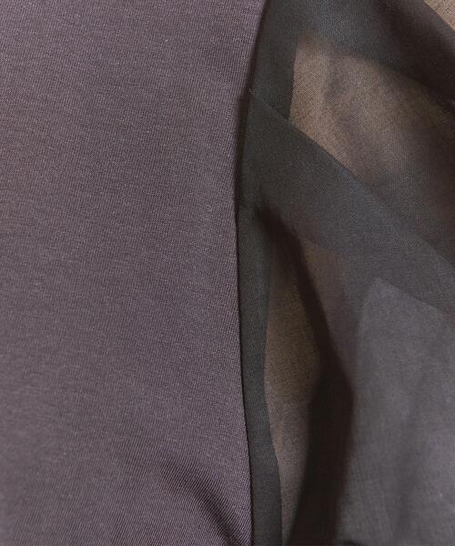 BEAUTY&YOUTH UNITED ARROWS（ビューティーアンドユースユナイテッドアローズ）の「コットン天竺シアー5分袖カットソー -ウォッシャブル-（Tシャツ/カットソー・レディース・ブラック/ダークブラウン/ホワイト・FREE）」の20枚目の写真