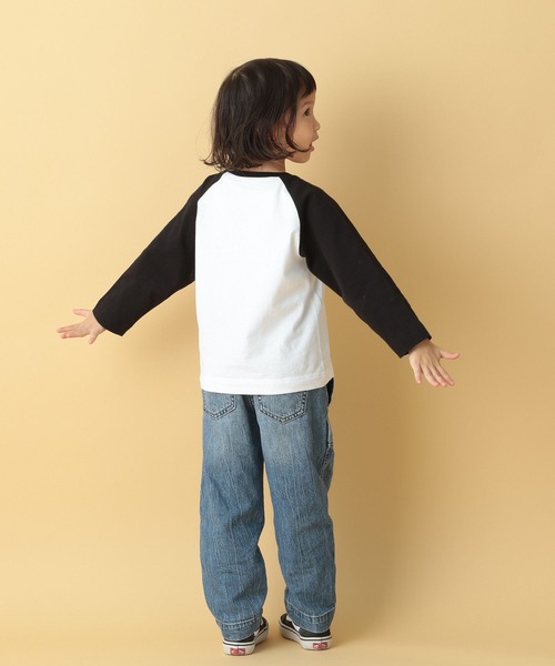 TRAVEL（トラベル）の「【PEANUTS】ラグランロンT(KIDS)　186666（Tシャツ/カットソー・キッズ・グレー/ブラック・SMALL/MEDIUM）」の20枚目の写真