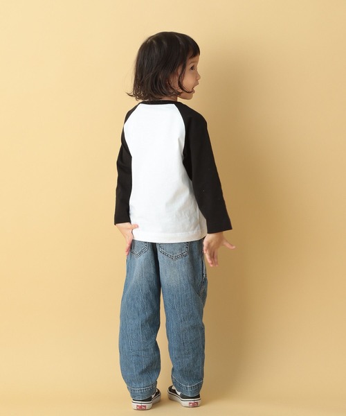 TRAVEL（トラベル）の「【PEANUTS】ラグランロンT(KIDS)　186666（Tシャツ/カットソー・キッズ・グレー/ブラック・SMALL/MEDIUM）」の14枚目の写真