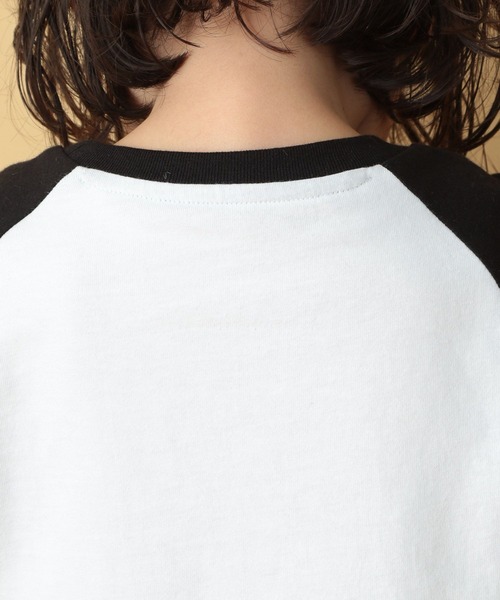 TRAVEL（トラベル）の「【PEANUTS】ラグランロンT(KIDS)　186666（Tシャツ/カットソー・キッズ・グレー/ブラック・SMALL/MEDIUM）」の10枚目の写真