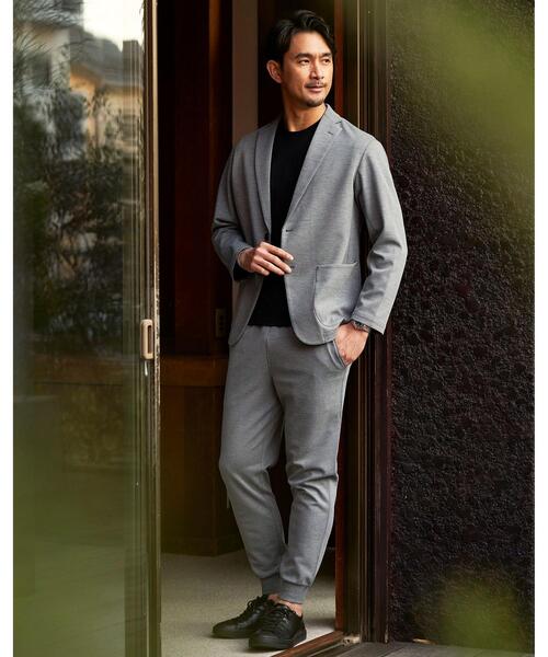 green label relaxing(グリーンレーベルリラクシング)の「【WEB限定】JUSTFIT メッシュ ジョガー パンツ(その他パンツ・メンズ・グレー/ネイビー・S/M/L/XL)」の3枚目の写真