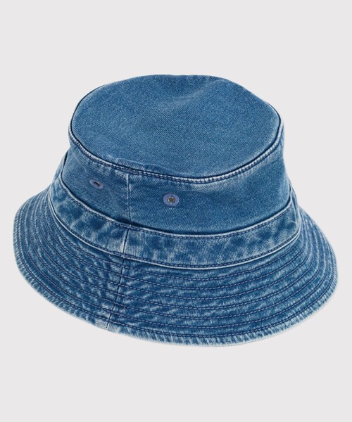 PETIT BATEAU（プチバトー）の「デニムクロシェ（ハット・キッズ・ブルー系その他・4YEAR/8YEAR/12YEAR）」の6枚目の写真