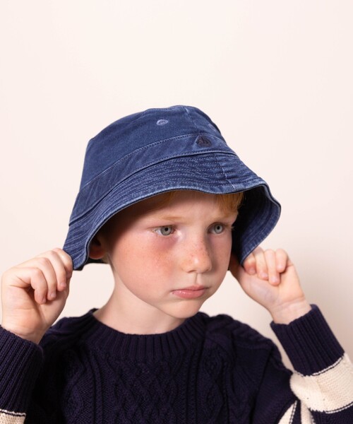 PETIT BATEAU（プチバトー）の「デニムクロシェ（ハット・キッズ・ブルー系その他・4YEAR/8YEAR/12YEAR）」の9枚目の写真