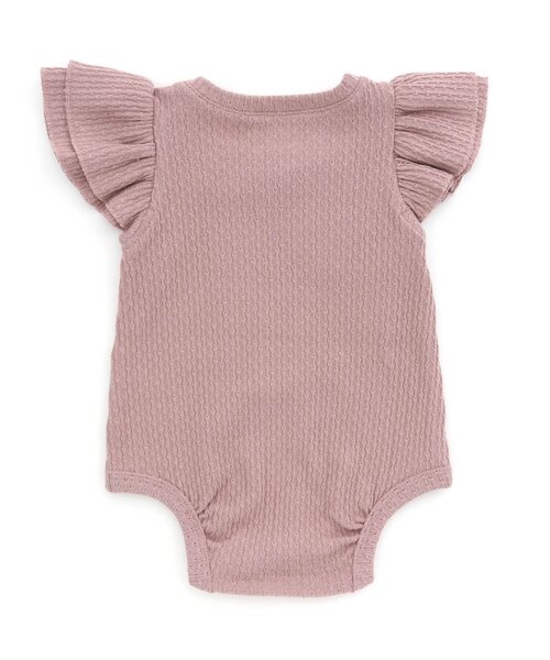 Ampersand（アンパサンド）の「【premier】フリル袖ボディースーツ（ロンパース・キッズ・クリーム/オフホワイト/ピンク・60/70/80）」の7枚目の写真