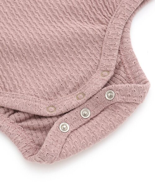 Ampersand（アンパサンド）の「【premier】フリル袖ボディースーツ（ロンパース・キッズ・クリーム/オフホワイト/ピンク・60/70/80）」の12枚目の写真