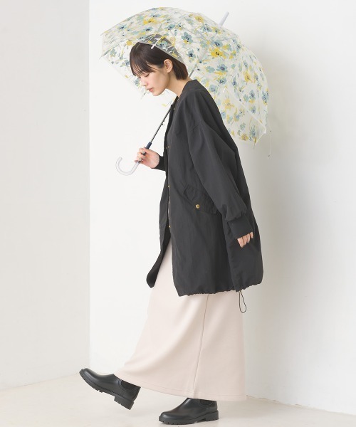 OMNES（オムネス）の「撥水加工ナイロンノーカラー裾ドローコード