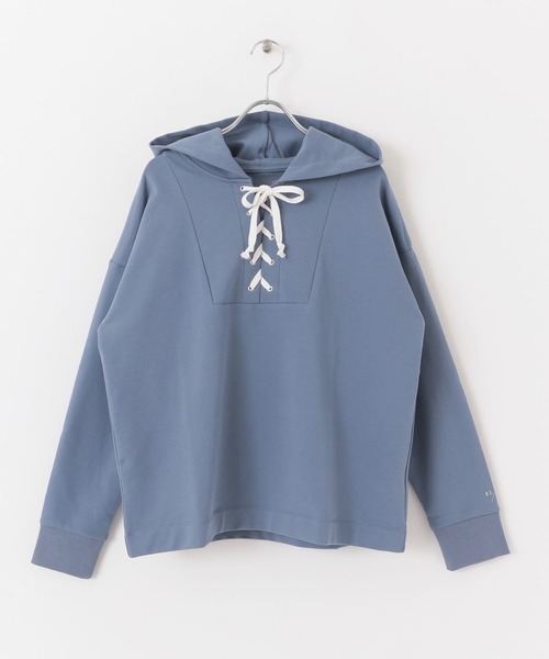 URBAN RESEARCH Sonny Label（アーバンリサーチサニーレーベル）の「SLAB Lace up Hoodie（パーカー・レディース・ブルー/グレー系その他・FREE）」の18枚目の写真