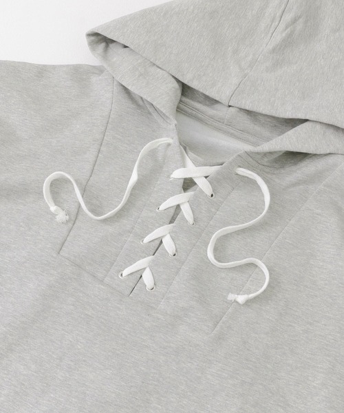 URBAN RESEARCH Sonny Label（アーバンリサーチサニーレーベル）の「SLAB Lace up Hoodie（パーカー・レディース・ブルー/グレー系その他・FREE）」の10枚目の写真