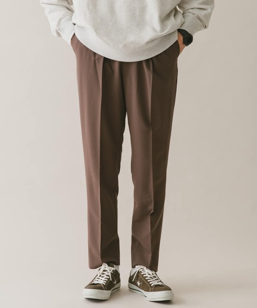 URBAN RESEARCH DOORS(アーバンリサーチドアーズ)の「ウールライク イージースラックス(スラックス・メンズ・ベージュ/グリーン/ブラウン/ブラック/グレー・SMALL/MEDIUM/LARGE/X-LARGE)」の4枚目の写真