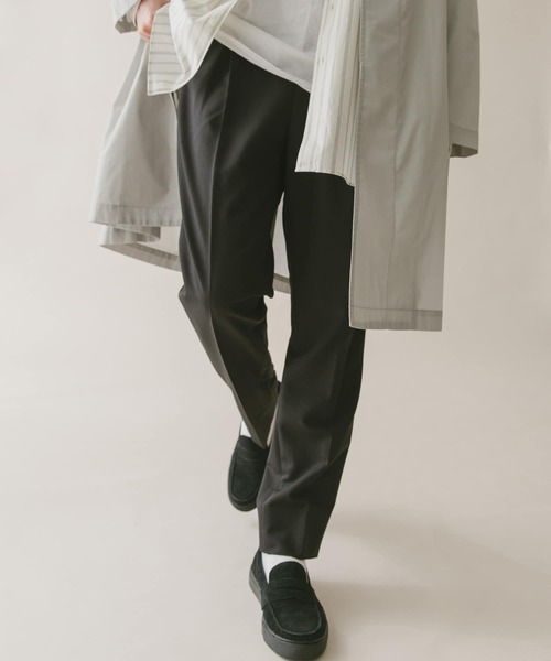 URBAN RESEARCH DOORS(アーバンリサーチドアーズ)の「ウールライク イージースラックス(スラックス・メンズ・ベージュ/グリーン/ブラウン/ブラック/グレー・SMALL/MEDIUM/LARGE/X-LARGE)」の2枚目の写真