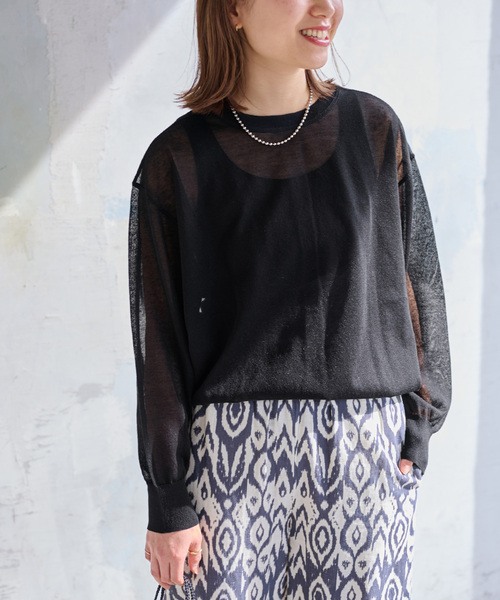 シアー2WAYプルオーバー