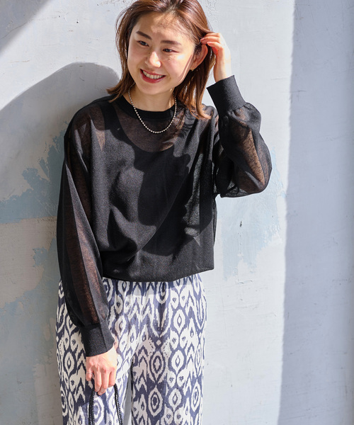 シアー2WAYプルオーバー