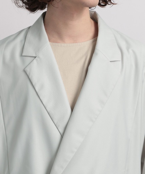 HARE（ハレ）の「BIGドルマンシャツジャケット(HARE)（シャツ/ブラウス・メンズ・ブルー/グレー/ブラック・SMALL/MEDIUM）」の5枚目の写真