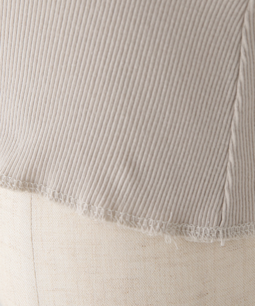 CITYSHOP（シティーショップ）の「SOFT RIB TANK：タンクトップ（タンクトップ・レディース・ライトグレー/ホワイト・FREE）」の9枚目の写真