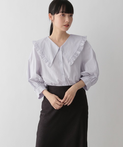 LOWRYS FARM（ローリーズファーム）の「BIGフリルカラーブラウス