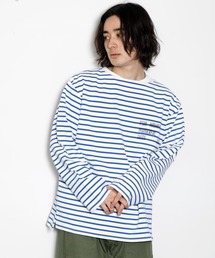 AMERICAN RAG CIE | ステンシルプリントバスクシャツ(Tシャツ/カットソー)