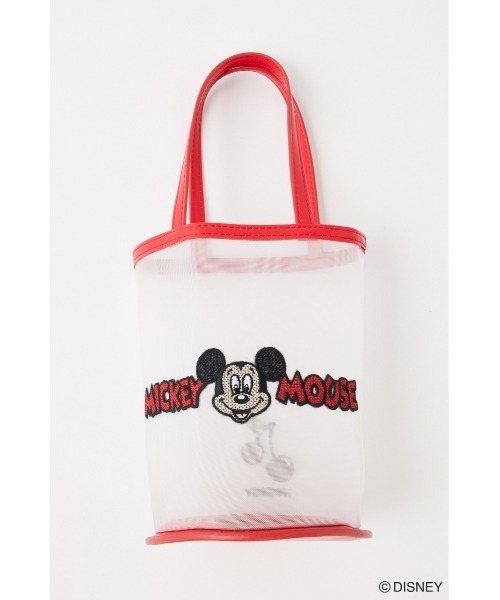 Disney SERIES CREATED by MUS（ディズニーシリーズクリエイテッドバイエムユーエス）の「MD EMBROIDERY MESH バッグ / MICKEY（ハンドバッグ・レディース・ブラック/レッド・FREE）」の14枚目の写真