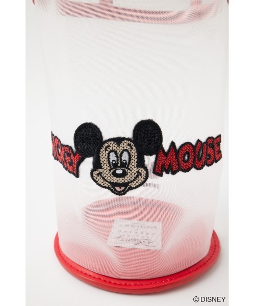Disney SERIES CREATED by MUS（ディズニーシリーズクリエイテッドバイエムユーエス）の「MD EMBROIDERY MESH バッグ / MICKEY（ハンドバッグ・レディース・ブラック/レッド・FREE）」の3枚目の写真