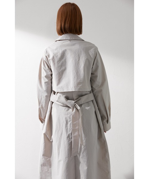 Le temps riche（ルタンリッシュ）の「3WAYスプリングトレンチコート ＜Le temps riche＞（トレンチコート・レディース・グレイッシュベージュ・M/L）」の16枚目の写真